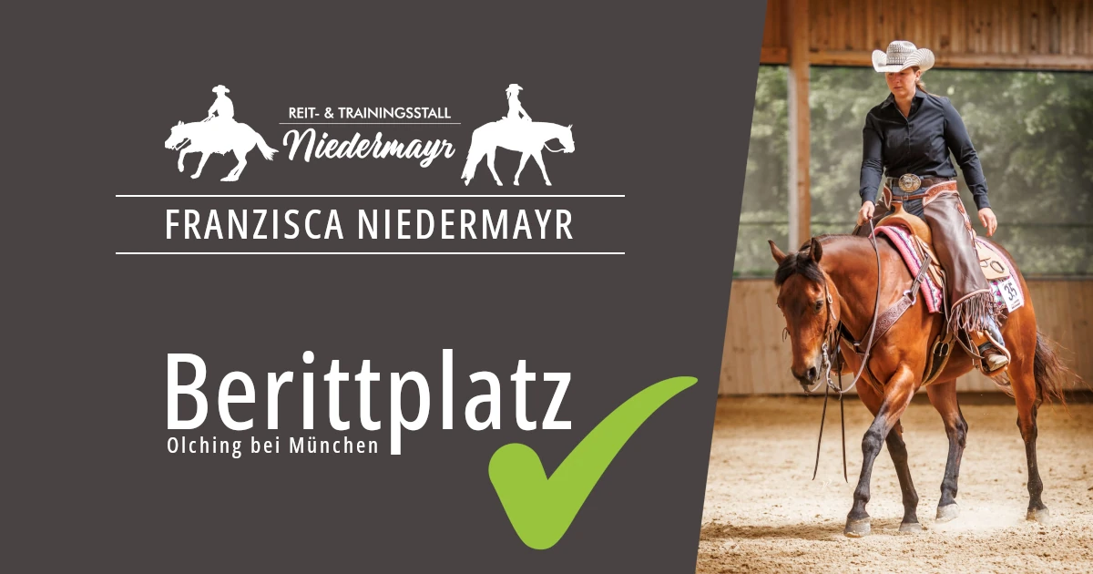 Ab 1. September 2026 wird im Reit- & Trainingsstall Niedermayr in Olching ein Berittplatz frei