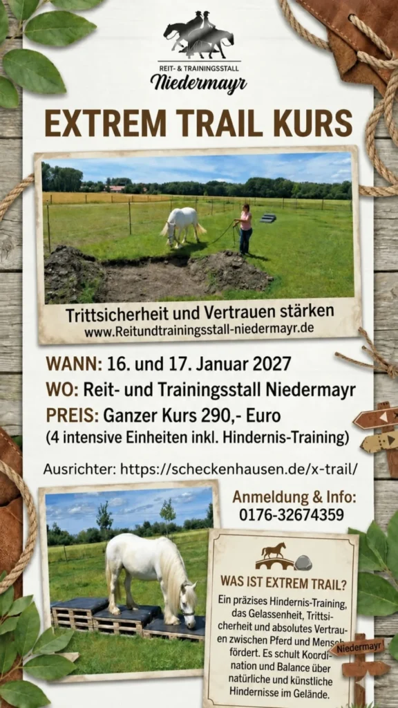 Reiten: Extrem-Trail-Kurs in Olching